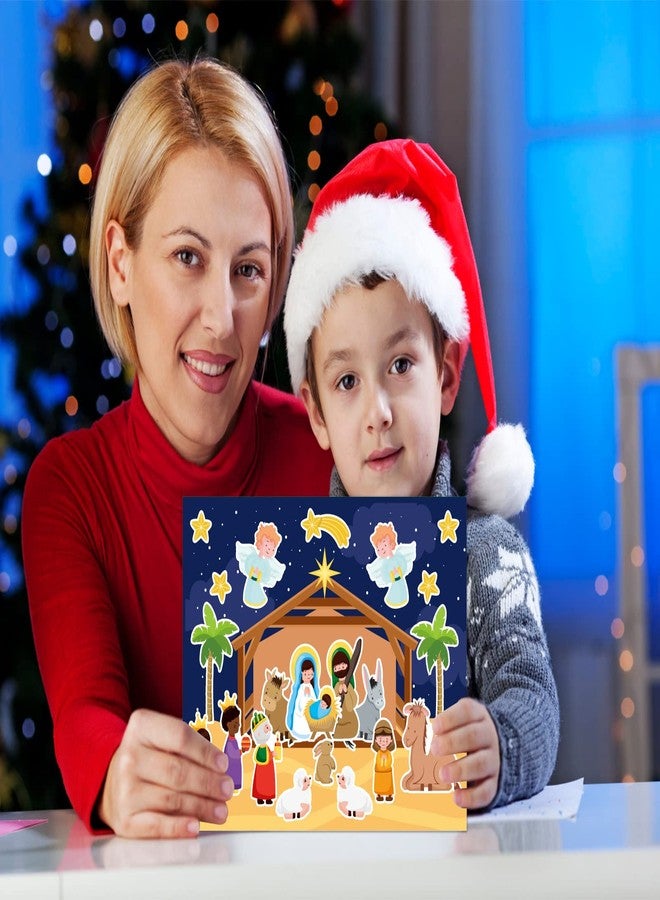 FLYAB Nativity Stickers 12 Sets Make a Nativity Scene Stickers Christian Sticker for Kids Religious Party Games Activities for Christmas Vacation Bible School Classroom Party Supplies - Image 5